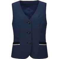 サーウ゛ォ GROW エレガンスボーダーニットベスト青系13 GVEL2307K213 1着
