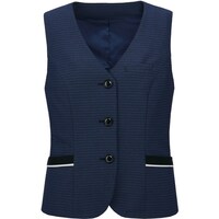 サーウ゛ォ GROW エレガンスボーダーニットベスト青系09 GVEL2307K209 1着