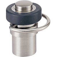 ヤハタネジ YAHATA フットタッチ床付戸当 サテン ニッケル N455 4901099033138 1個