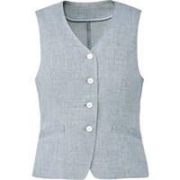 サーウ゛ォ GROW ナチュラル・シャンブレーベストグレー17 GVEL2002B217 1着