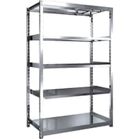 トラスコ中山 TRUSCO ステンレス棚 ステンレス軽中量棚 単体 W1160XD600XH1800 5段 SM26465 1台