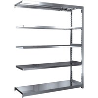 トラスコ中山 TRUSCO ステンレス棚 ステンレス軽中量棚 増結 W1460XD450XH1800 5段 SM26545B 1台