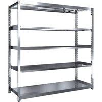 トラスコ中山 TRUSCO ステンレス棚 ステンレス軽中量棚 単体 W1760XD600XH1800 5段 SM26665 1台