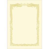 ササガワ ササガワ OA賞状用紙 クリーム A4判横書用