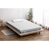 アイリスオーヤマ IRIS 103496 透湿防水シーツ ダブル ライトグレー