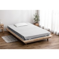 アイリスオーヤマ IRIS 103493 透湿防水シーツ セミダブル ライトグレー