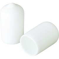 岩田製作所 IWATA 保護キャップ 丸 (100個入) 白 HLWH160B 1Pk(100個)