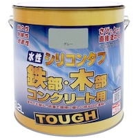 ニッペホームプロダクツ ニッぺ 水性シリコンタフ グレー 3.2L