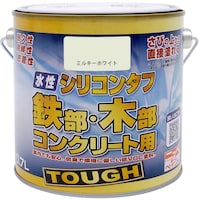 ニッペホームプロダクツ ニッぺ 水性シリコンタフ ミルキーホワイト 1.6L 4976124092657 1缶