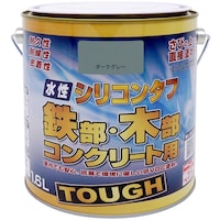 ニッペホームプロダクツ ニッぺ 水性シリコンタフ ダークグレー 1.6L