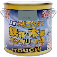 ニッペホームプロダクツ ニッぺ 水性シリコンタフ ダークグレー 0.7L
