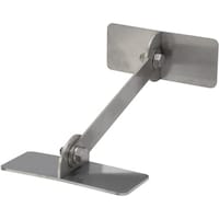 ティーエフサービス ティーエフサービス ステンレス製転倒防止可動式粘着金具 床壁兼用 長方形100×40×100mm 強度約100kg