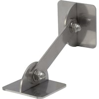 ティーエフサービス ティーエフサービス ステンレス製転倒防止可動式粘着金具 床壁兼用 正方形50×50×100mm 1個入り 強度約50kg