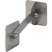 ティーエフサービス ティーエフサービス ステンレス製転倒防止可動式粘着金具 壁用 正方形50×50×150mm 1個入り 強度約50kg