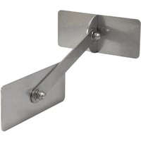 ティーエフサービス ティーエフサービス ステンレス製転倒防止可動式粘着金具 壁用 長方形120×50×200mm 1個入り 強度約150kg IRT1250200 1個