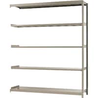 北島 北島 軽中量150K連結W1800XD600XH2100アイボリー5段 T150R180602105 1台