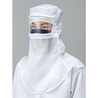 東洋リントフリー TriApex シールド装着対応フード シールドホック止め仕様 FD427C ホワイト LL FD427C01LL 1個