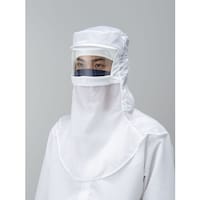 東洋リントフリー TriApex シールド装着対応フード シールド穴通し仕様 FD4008 ホワイト L FD400801L 1個