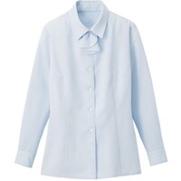 サーウ゛ォ GROW シーニイ・ツイル長袖ブラウスブルー21 GBLL1565K121 1着