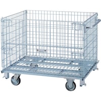 トラスコ中山 TRUSCO ネットパレット ハンドル キャスター付 1200X1000X995 700kg TNP4NSH 1台