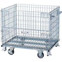 トラスコ中山 TRUSCO ネットパレット ハンドル キャスター付 1000X800X935 500kg TNP3NSH 1台