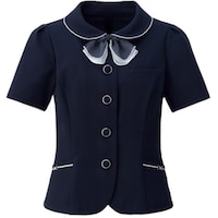 サーウ゛ォ GROW ラスティック・ドビーオーバーブラウスネイビー15 GOBL1613K315 1着