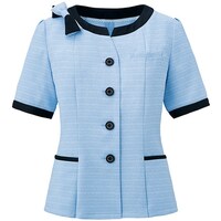 サーウ゛ォ GROW パウダリーツイードオーバーブラウスブルー系05 GOBL1802K105 1着