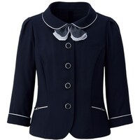 サーウ゛ォ GROW ラスティック・ドビー七分袖オーバーブラウスネイビー07 GOBL1612K307 1着