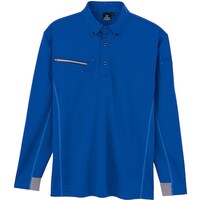 アイトス アイトス 接触冷感長袖ポロシャツ(男女兼用) AZ551047 ブルー L AZ551047006L 1着