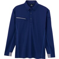 アイトス アイトス 接触冷感長袖ポロシャツ(男女兼用) AZ551047 ネイビー M AZ551047008M 1着