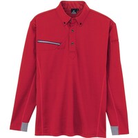 アイトス アイトス 接触冷感長袖ポロシャツ(男女兼用) AZ551047 レッド M AZ551047009M 1着
