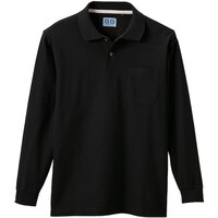 ソウワ G.G. 50590 長袖ポロシャツ(胸ポケット付き) ブラック 3L 5059043L 1着