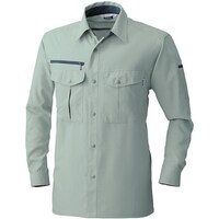 ソウワ 桑和 715 長袖シャツ ストーングレー L 71520L 1着