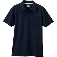 ソウワ G.G. 50597 半袖ポロシャツ(胸ポケット付き) ネイビー L