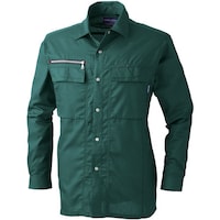 ソウワ 桑和 635 長袖シャツ ダークグリーン LL 635109LL 1着