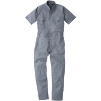 ソウワ 桑和 9007 半袖つなぎ グレー L 90077L 1着
