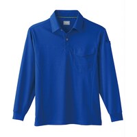 ソウワ SOWA 50960 長袖ポロシャツ(胸ポケット付き) ブルー S 509608S 1着