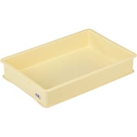 岐阜プラスチック工業 RISU 食品用コンテナ 621746 パンコンテナー小型深2抗菌アイボリーマーク入り