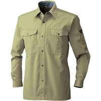 ソウワ 桑和 4445 長袖シャツ マスタード 6L 4445926L 1着