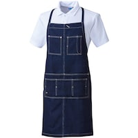 ソウワ G.G. 10111 エプロン首掛 ミッドインディゴ フリーサイズ 10111557F 1着