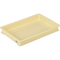 岐阜プラスチック工業 RISU 食品用コンテナ 621524 パンコンテナー小型浅抗菌アイボリーマーク入り