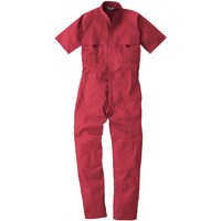 ソウワ 桑和 9007 半袖つなぎ レッド S 900743S 1着