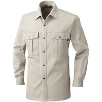 ソウワ 桑和 5335 長袖シャツ アイボリー 3L 5335053L 1着