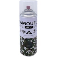 ニッペホームプロダクツ ニッぺ 迷彩 ミリタリー アーミー つやなしスプレー カモフラスプレー CAMOUFLA 400ML ブラックペレット