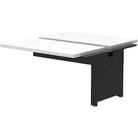 アール・エフ・ヤマカワ アールエフヤマカワ ソリード フリーアドレス用デスク2 増連 W1200×D1400 ホワイト×ブラック脚 RFTFT21214ADWHBL 1台