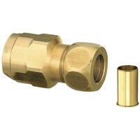 オンダ製作所 オンダ製作所 ダブルロックジョイント WJ35型 銅管変換アダプター(黄銅) 銅管呼び径3/4×13A