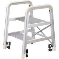 長谷川工業 ハセガワ アルミ製組立式踏台 DE型 2段 シルバー DE2.02S 1台