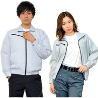 岡潮 岡潮 空調長袖ブルゾン(ウェアのみ) 20103 シルバーL