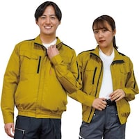 岡潮 岡潮 空調長袖ブルゾン(ウェアのみ)日本製生地使用 20124 ゴールド×ブラックL 20124L 1着