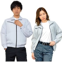 岡潮 岡潮 空調長袖ブルゾン(ウェアのみ) 20103 シルバーLL